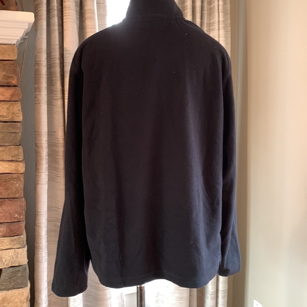 Harley Davidson sz L black 3/4 zip fleece pullover - Picture 4 of 7